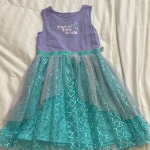 Disney Purple and Teal Kids Casual Dress